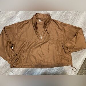 Avia Tan cropped Windbreaker Jacket